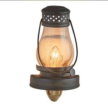 Lantern With Glass Night Light - Park Designs - The Fox Decor